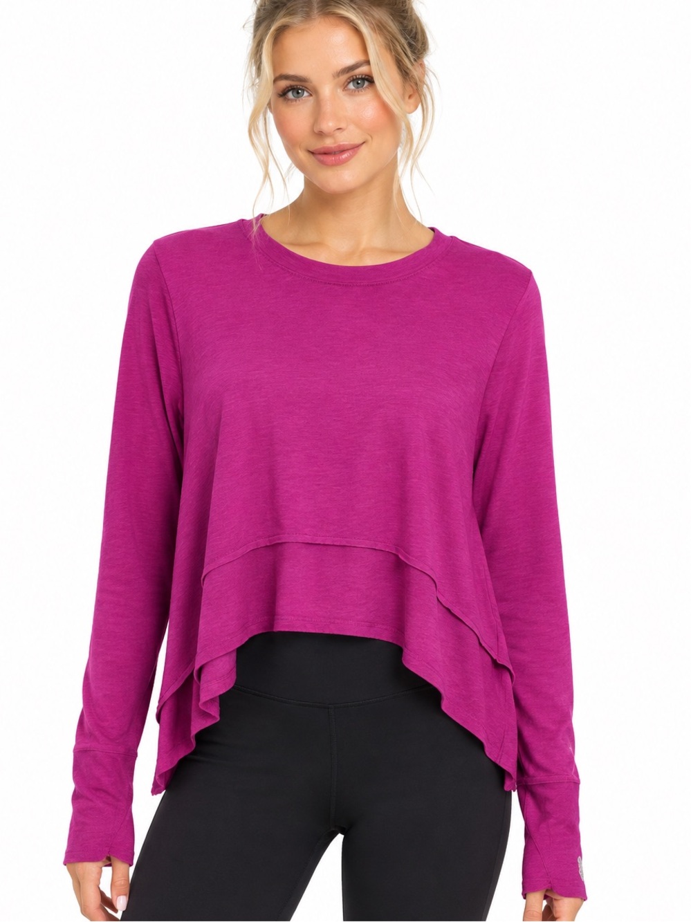 Free People Movement Breezy Tempo Long Sleeve Top Medium